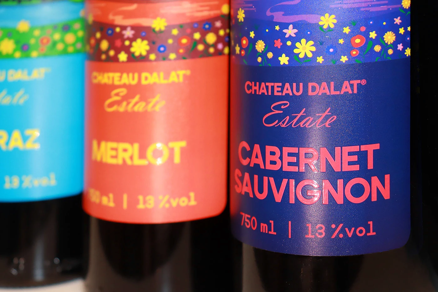 Chateau Dalat wine packaging design