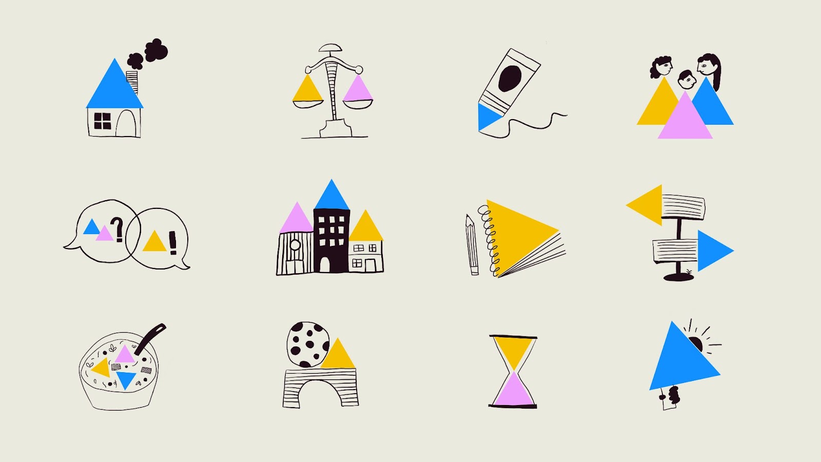 Full brand collateral for the YWCA BC rebrand showing cohesive digital and print assets