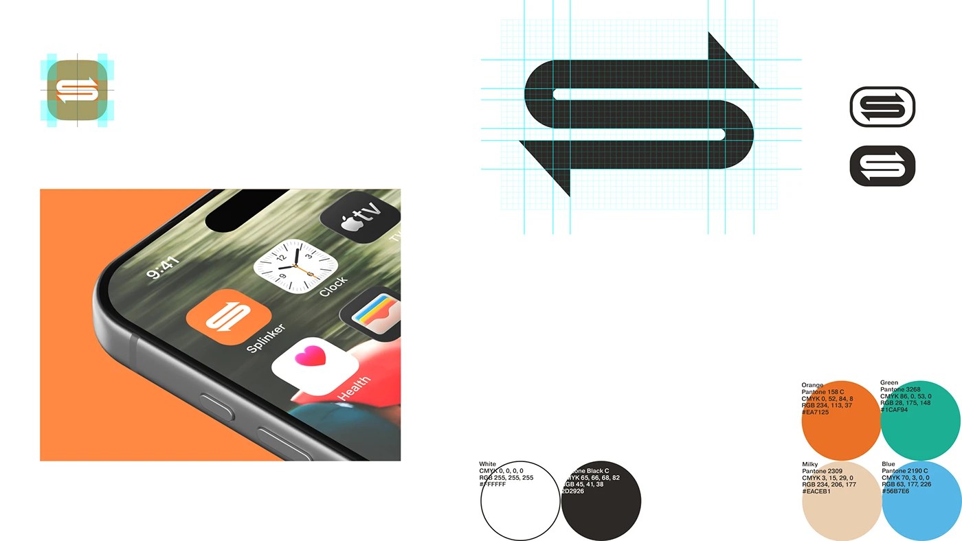 Splinker ID sports branding identity design