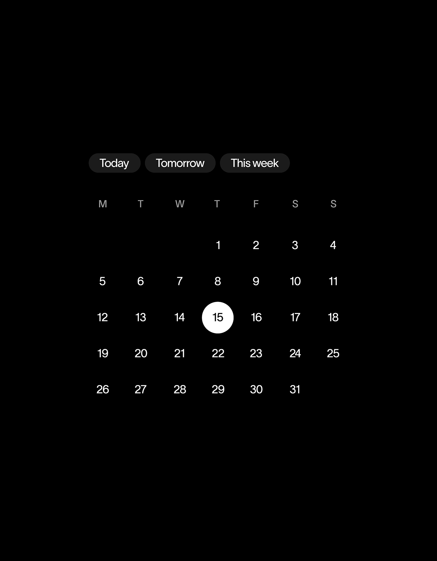 Nite event discovery app UI showing dark mode home screen with vivid gradient event cards