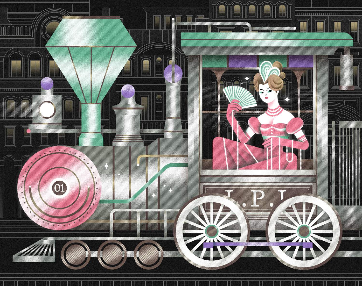 Peilin Li illustration Modern House shared living spaces showing different people at their own pace