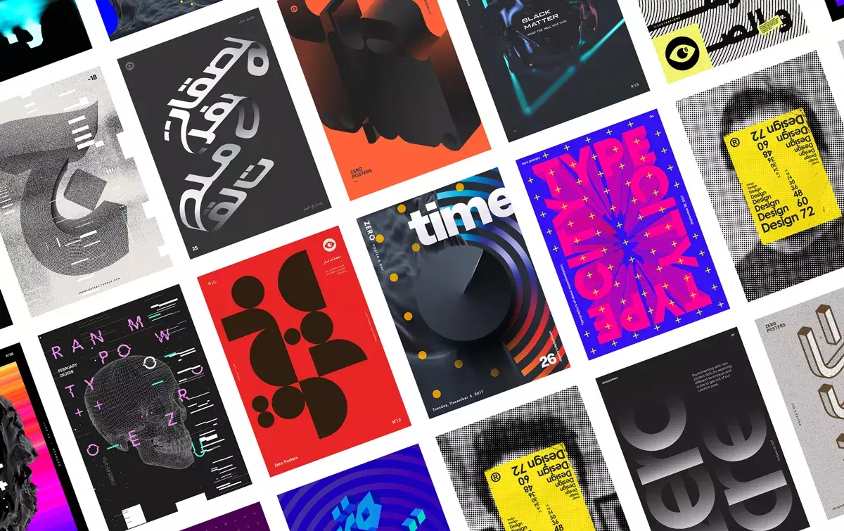Experimental Poster Designs: Zero Posters Vol.1