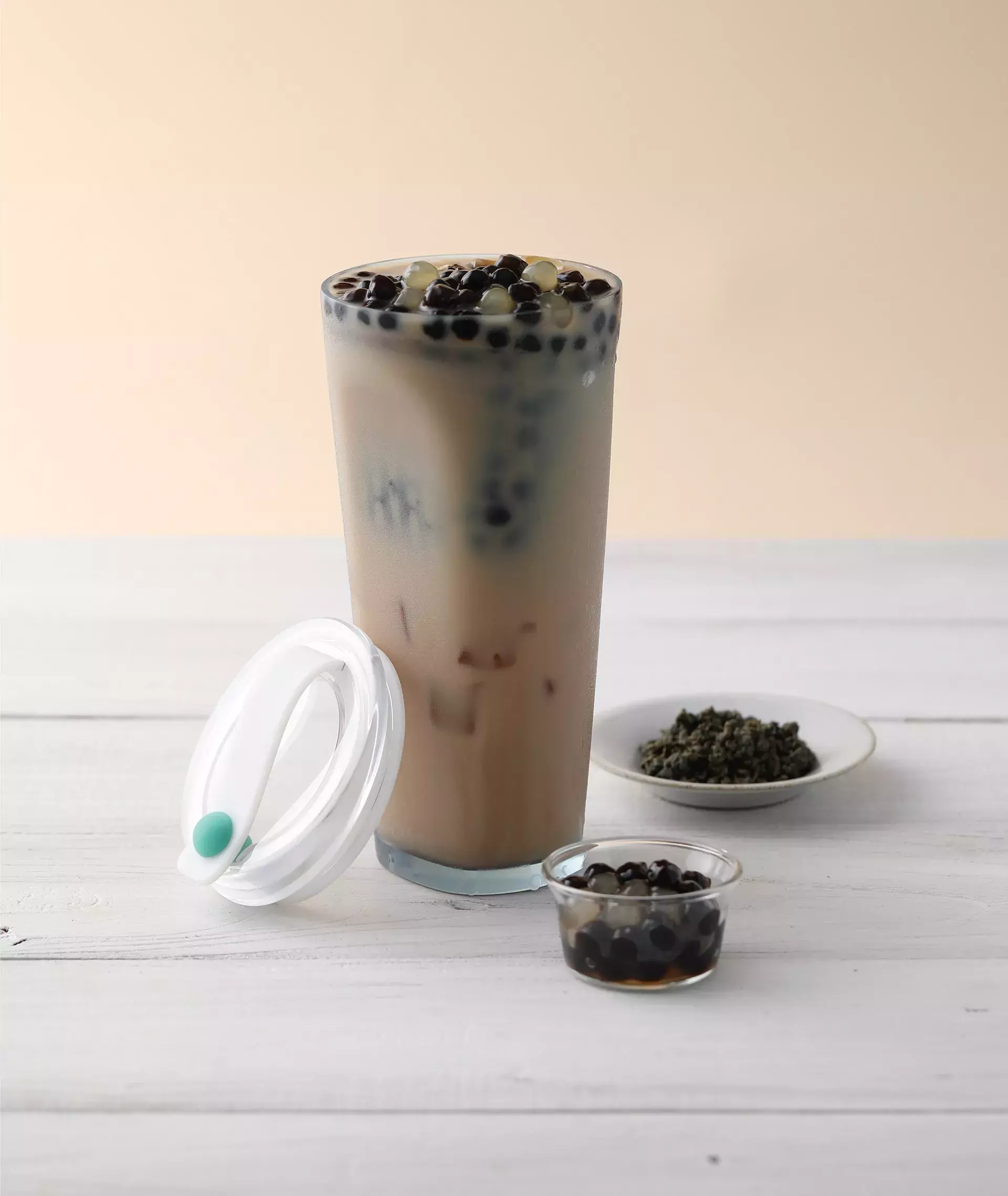 Reinventing the Bubble Tea Glass Cup, no straw needed.