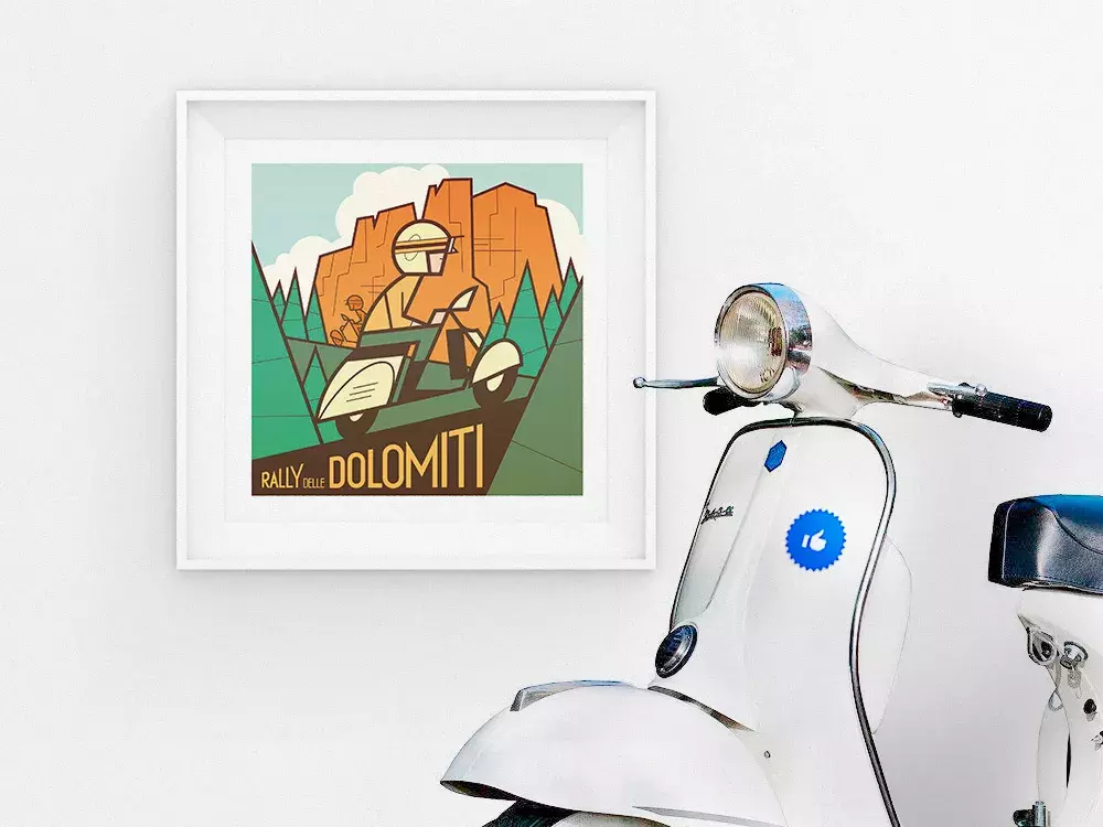 Stylish Illustrations for the Vespaclub