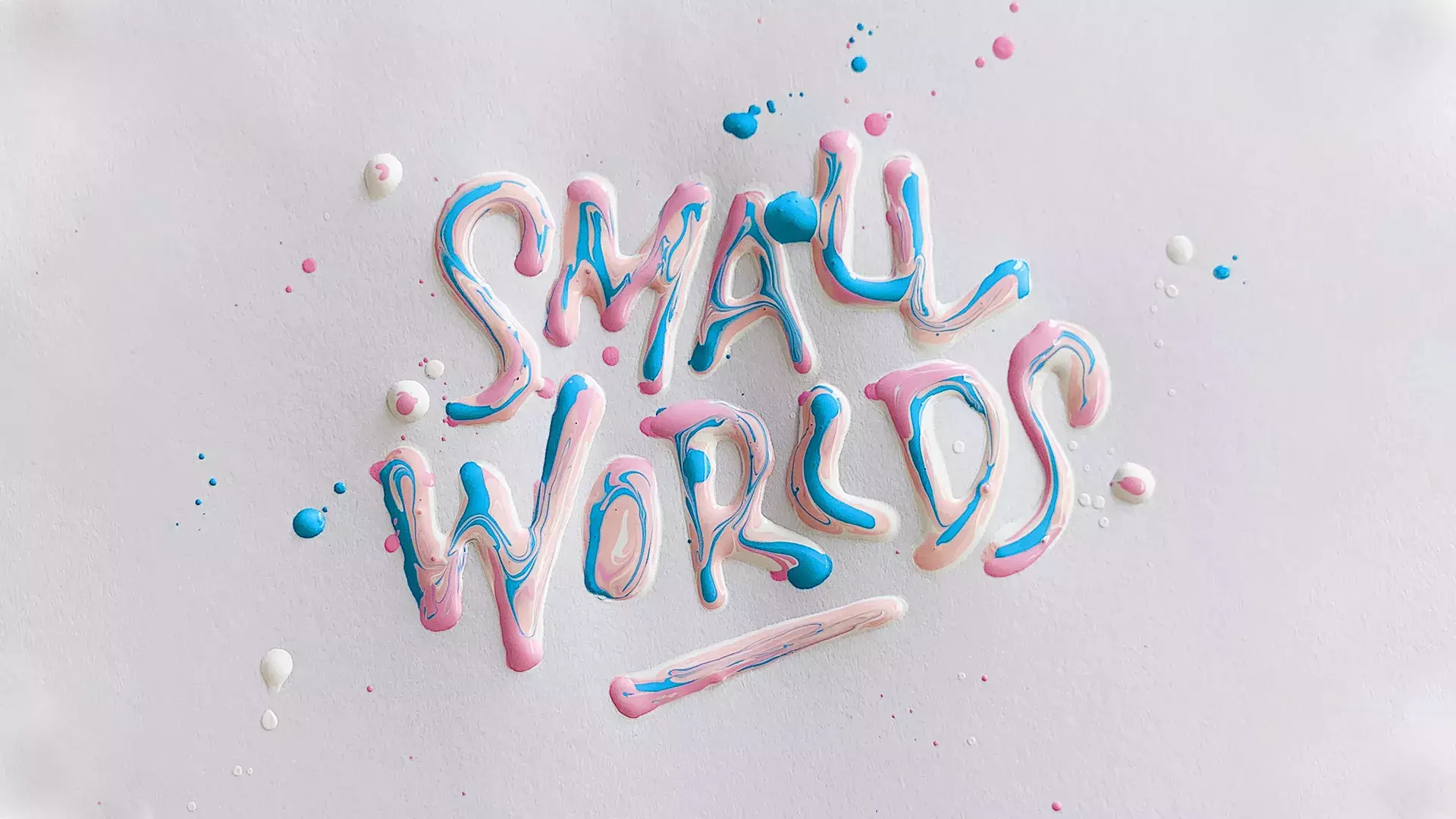 Lettering experiments with wet acrylic