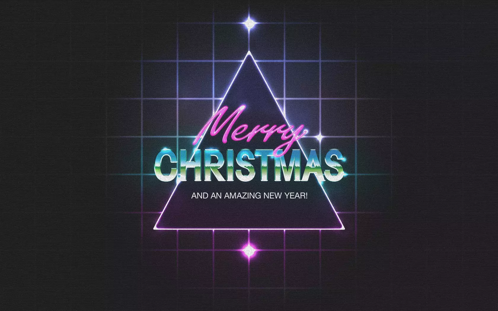 80s Christmas Artwork in Photoshop