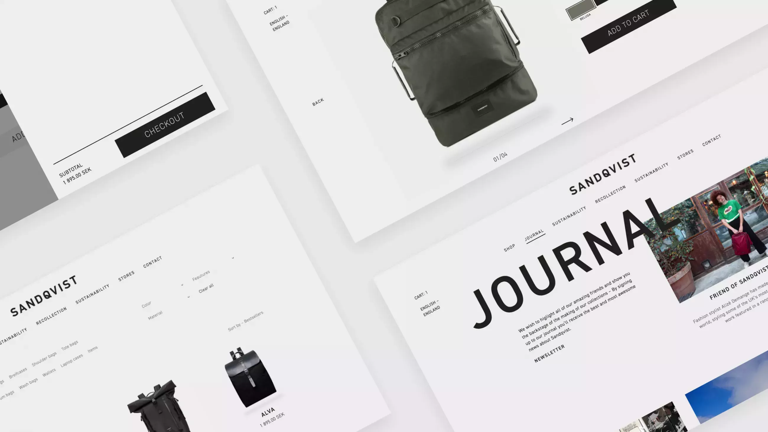 Web Design Concept and Prototype for Sandqvist