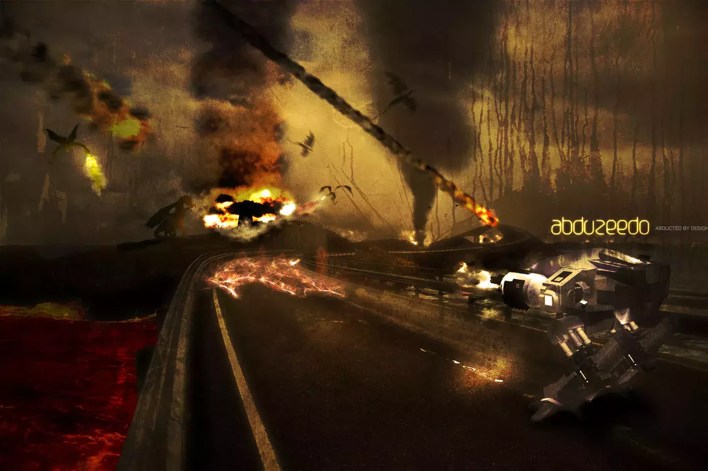 Stunning Dragons Attack in Photoshop with 3D Features