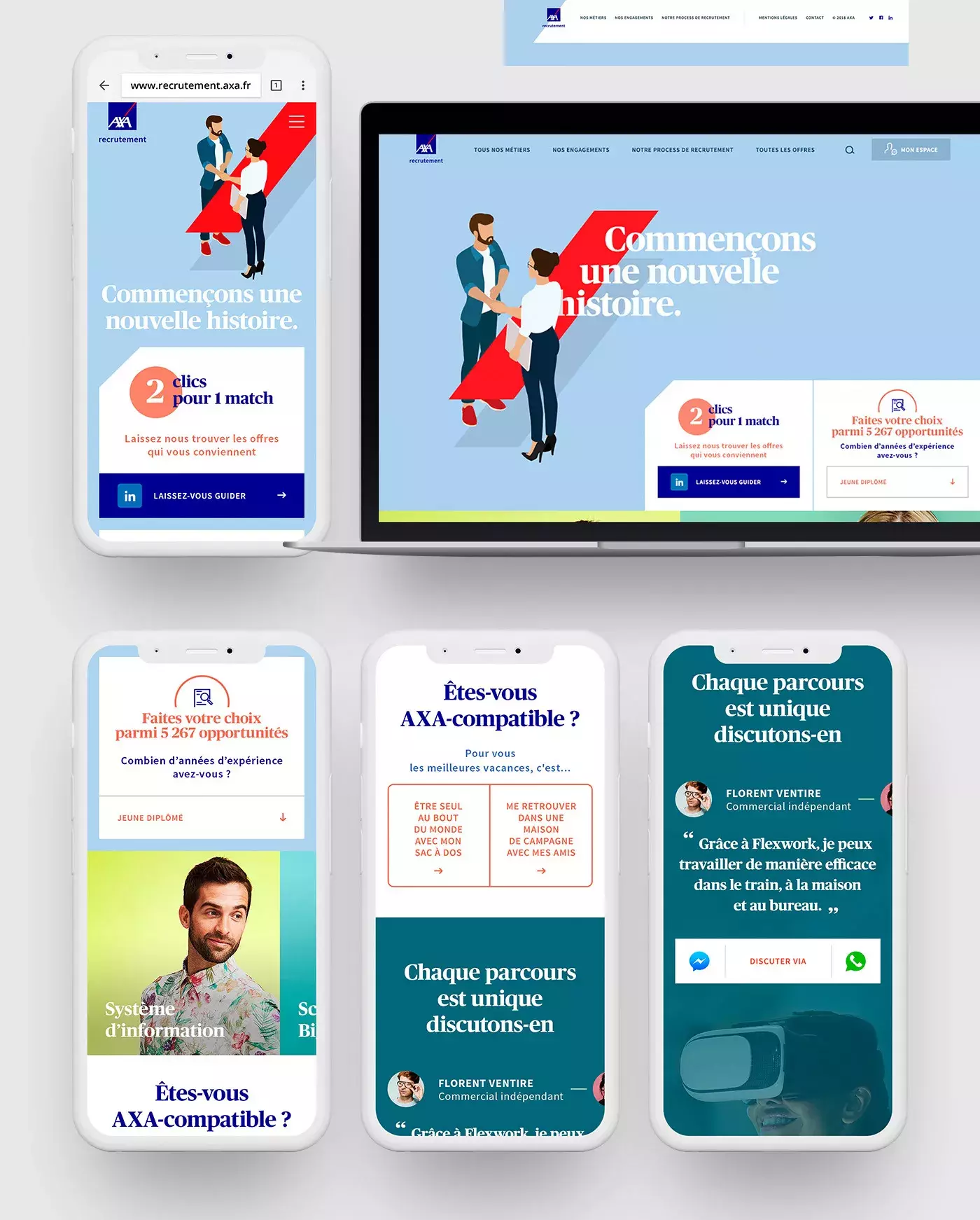 Art Direction for the Web Experience of AXA