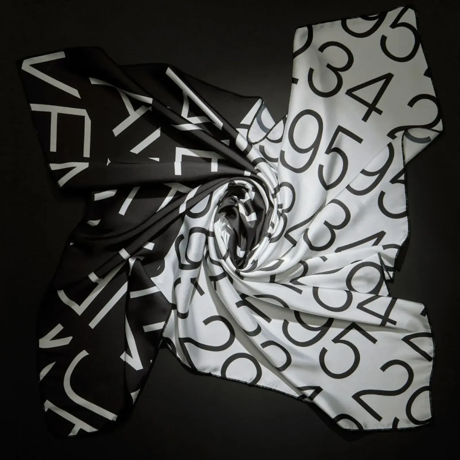 Experimental Typography and Movement on Silk Scarves