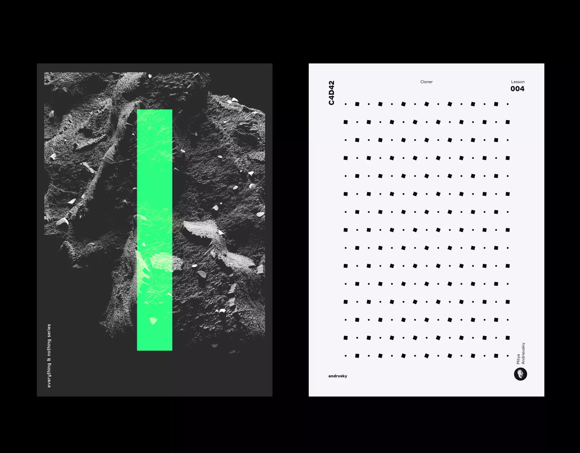 Everything & Nothing Poster Designs by Mitya Andrievskiy