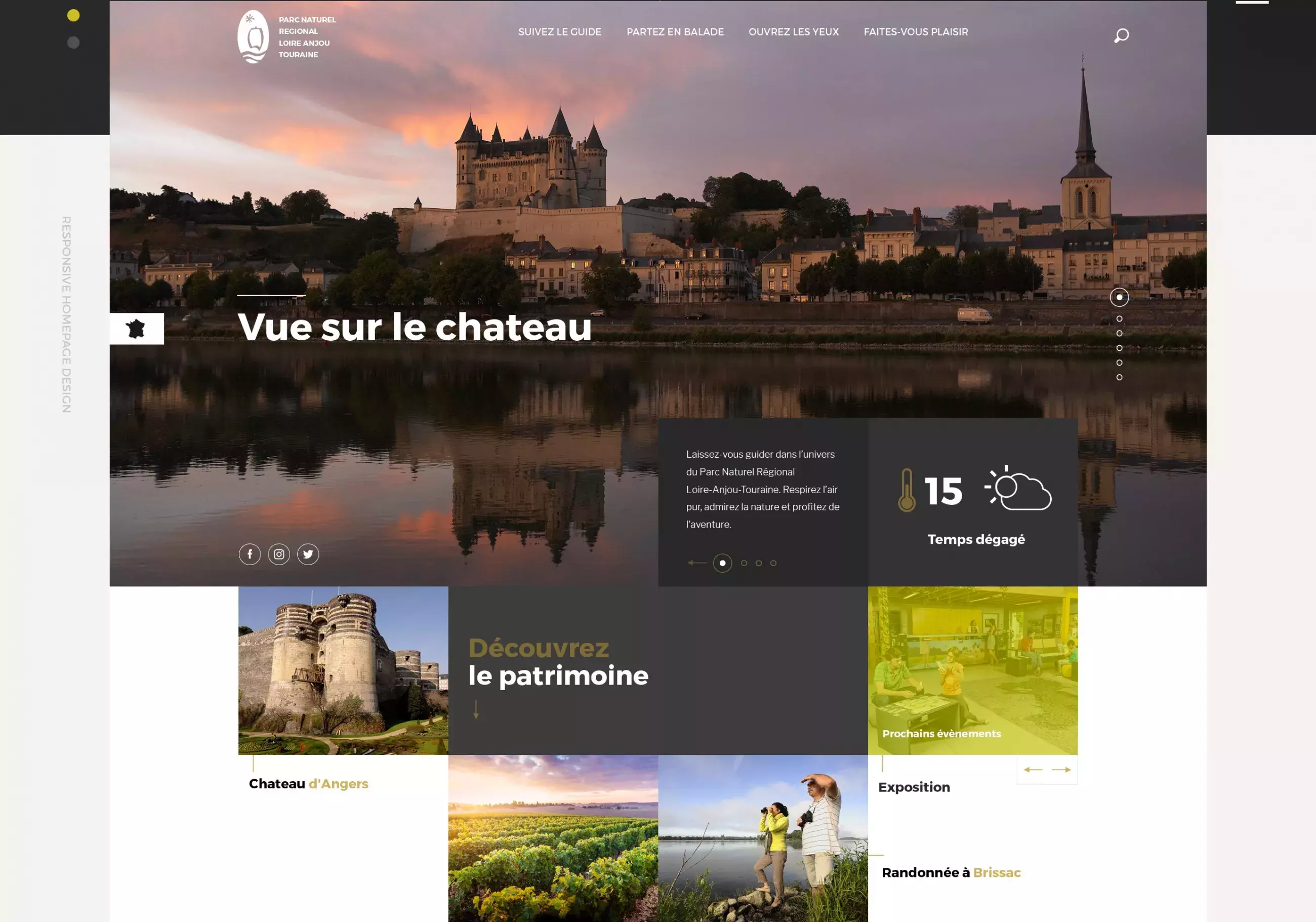 Web Design Project for Parc Naturel Loire-Anjou Touraine