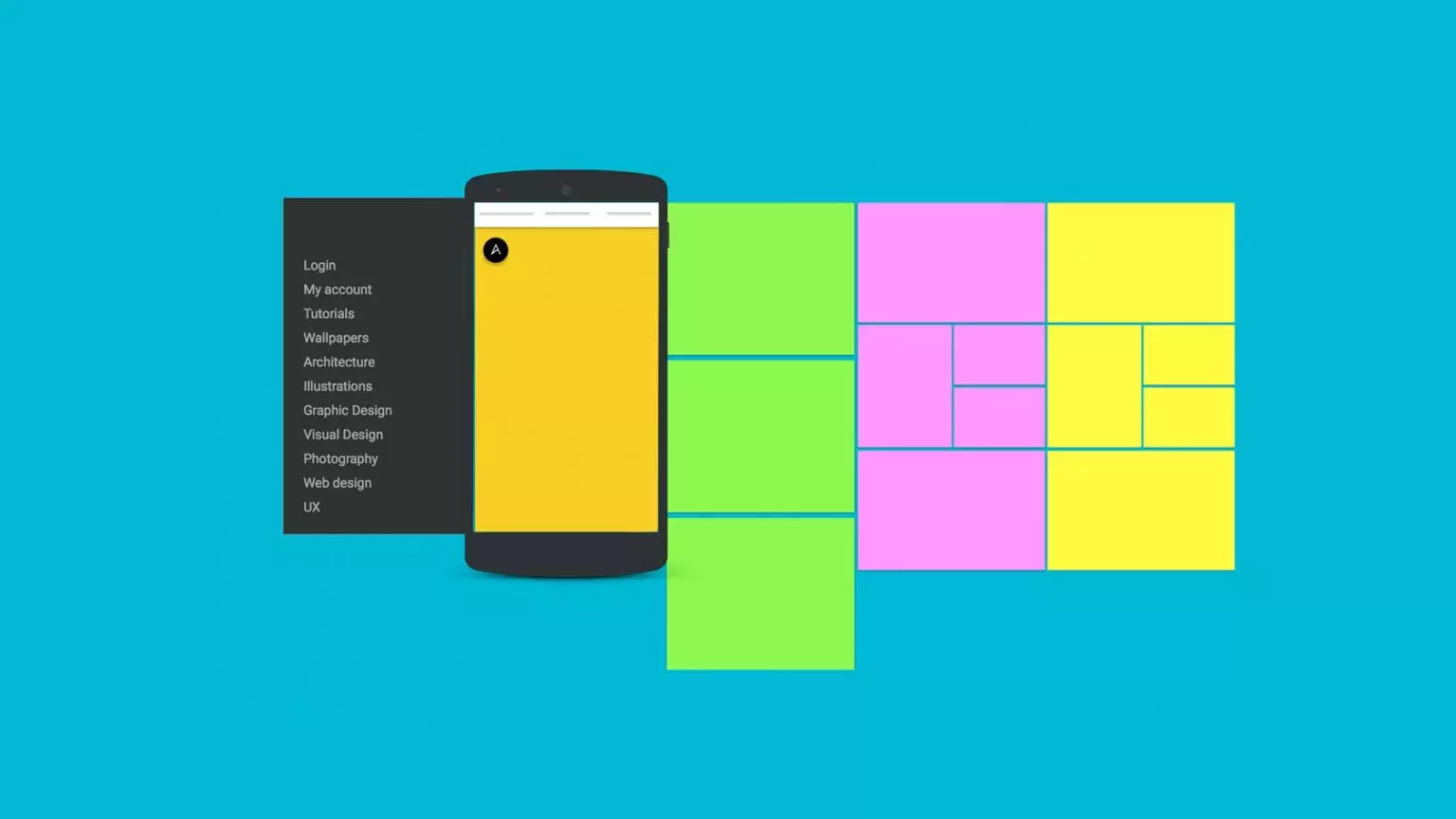Abduzeedo Material Design - App Navigation