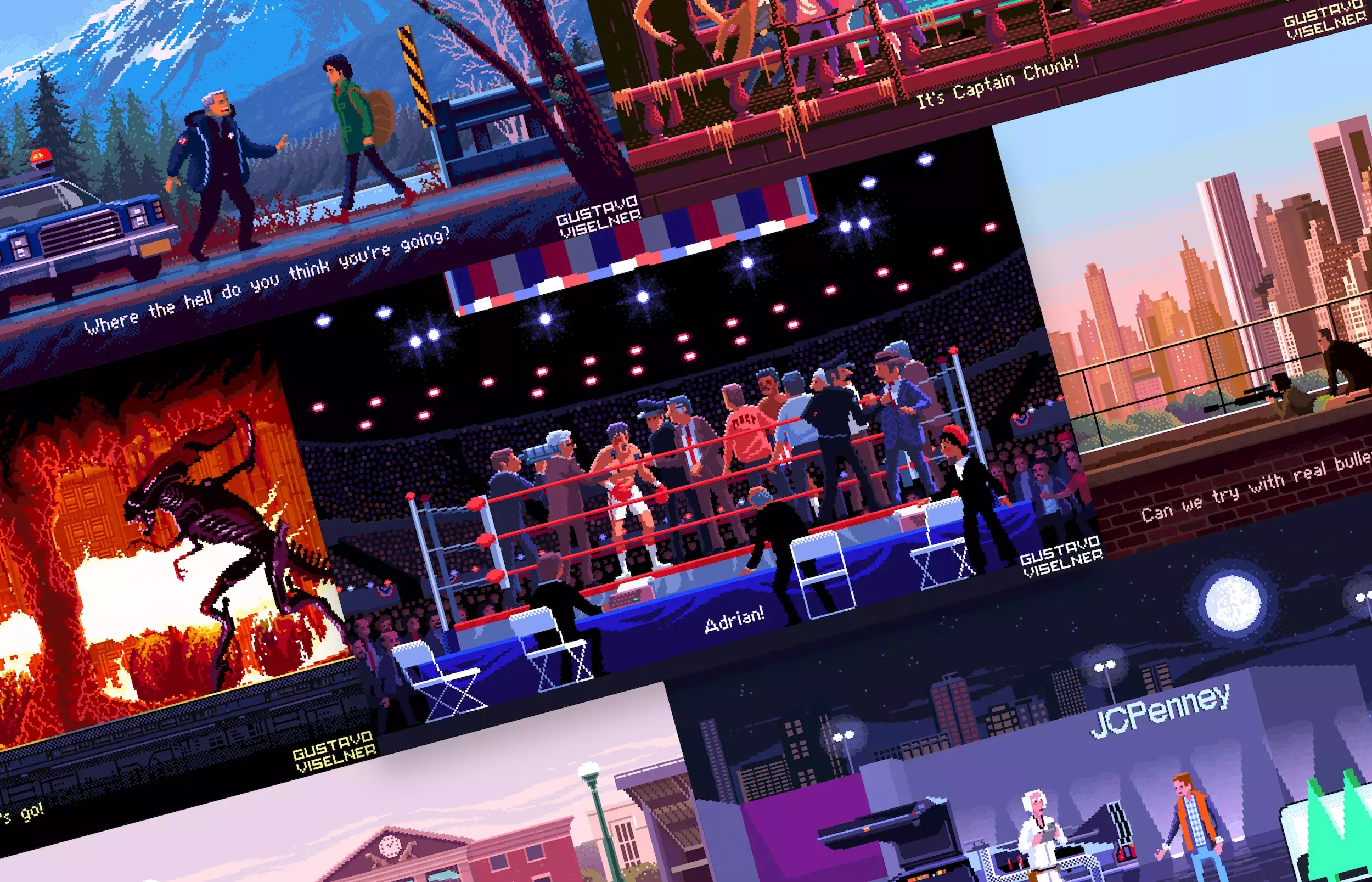 Game artist recreates iconic movie scenes through Pixel Art