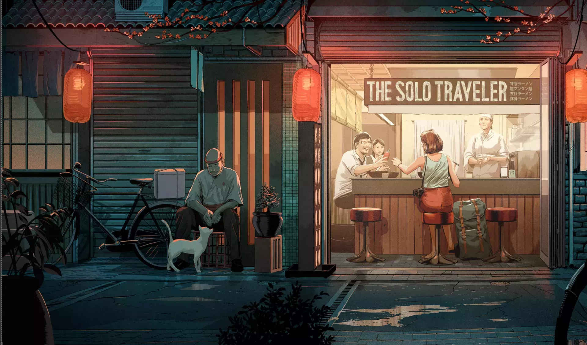 Beautiful Illustration for AirBnb Magazine Wraparound Cover