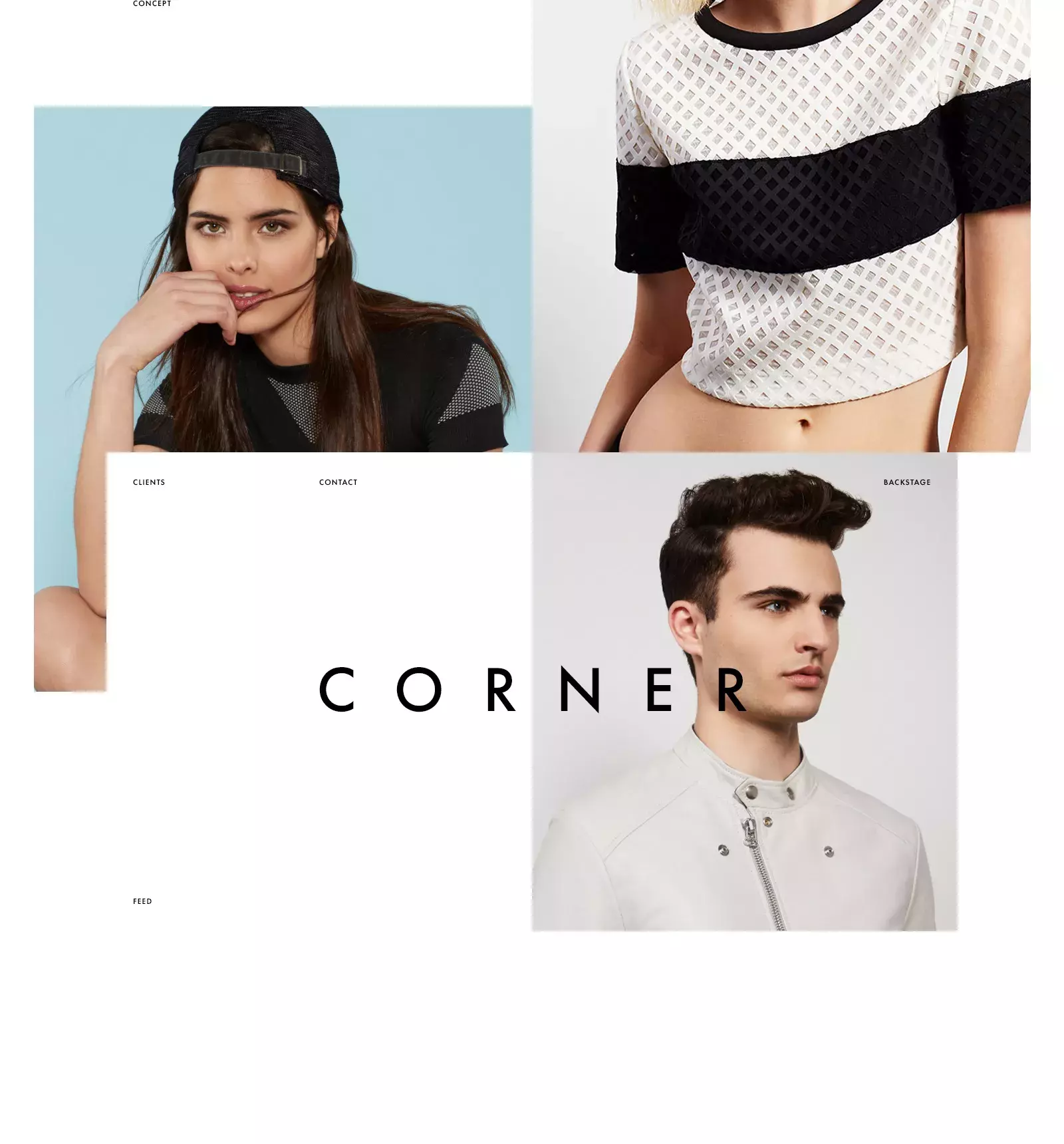 Minimalist Web Design for Corner Photo Studio