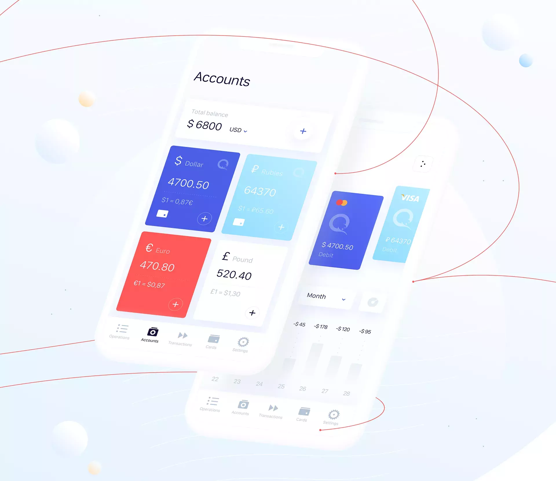 Interaction Design of Payday, a personal finance app
