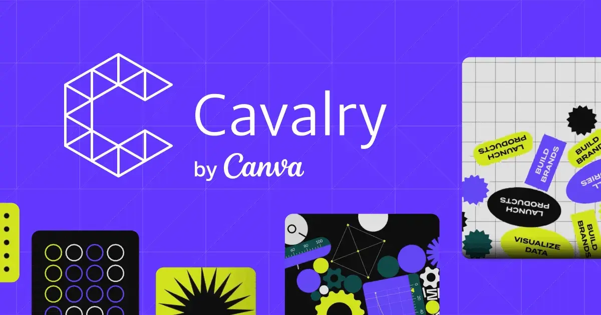Cavalry free motion design software interface