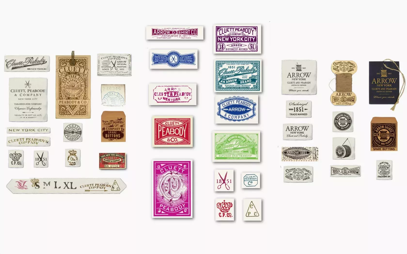 Arrow and Cluett Labels and Packaging