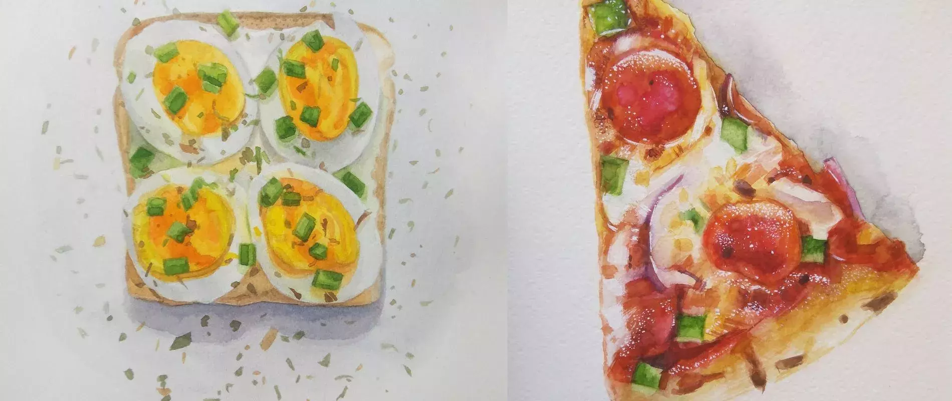 Luscious Watercolor pieces by Kseniia Yeromenko