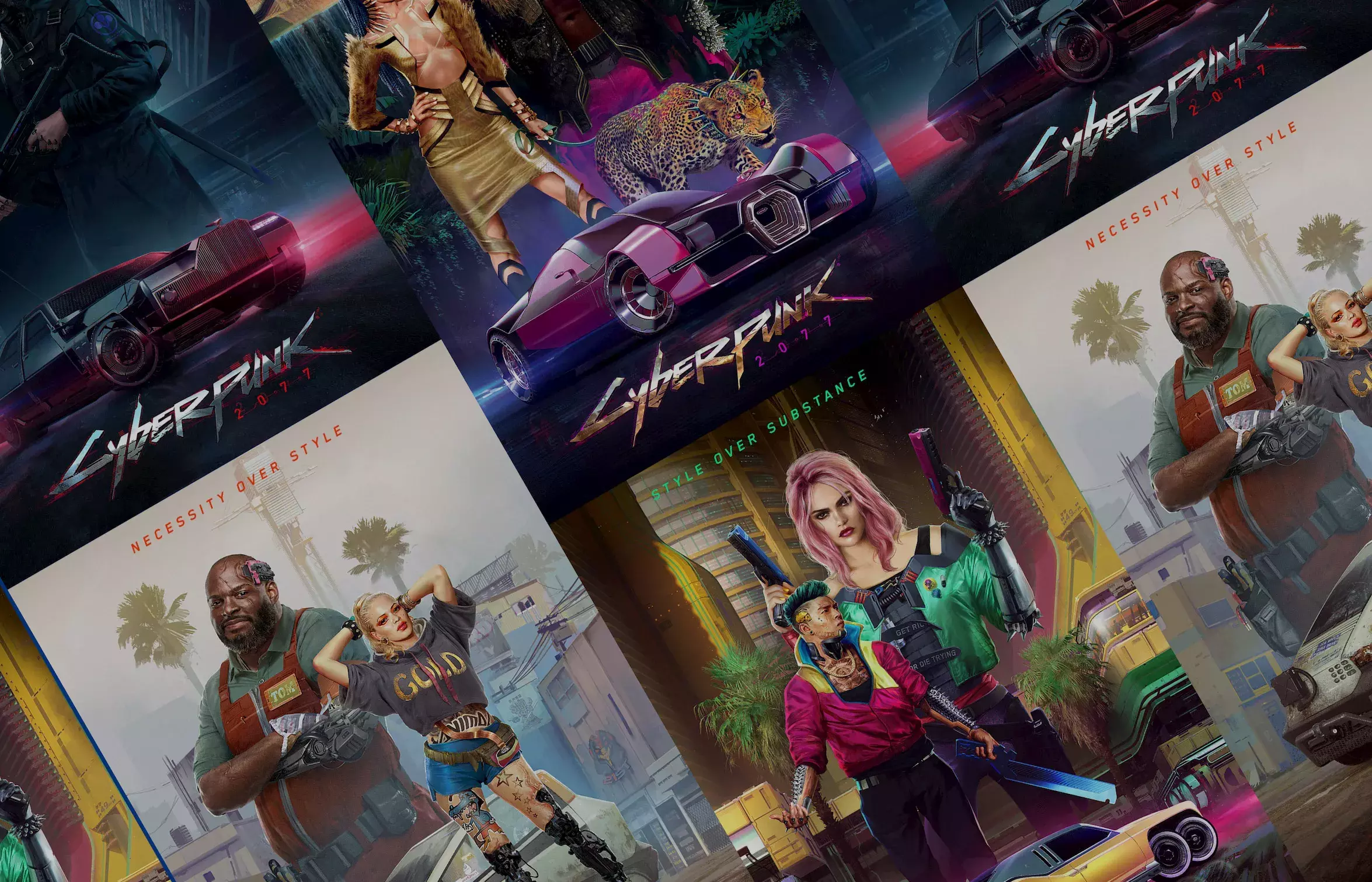 Cyberpunk 2077: #StyleOverSubstance Concept Art Posters