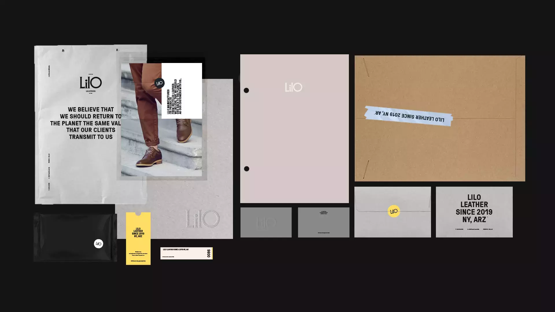 Branding for Lilo™, a brand for men's shoes 100% recycled leather