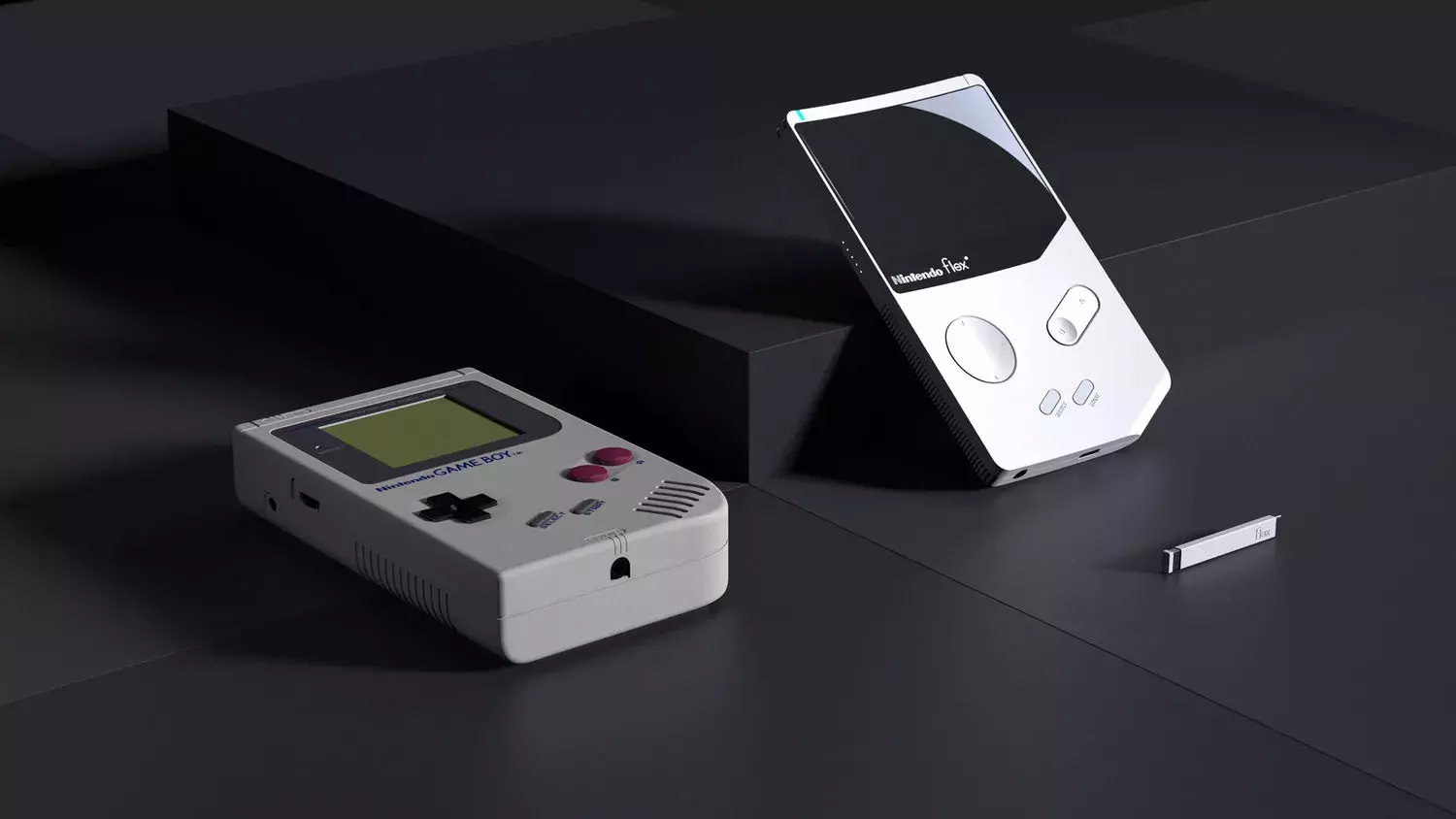 What if 1989 Game Boy was redesigned, introducing the Nintendo Flex