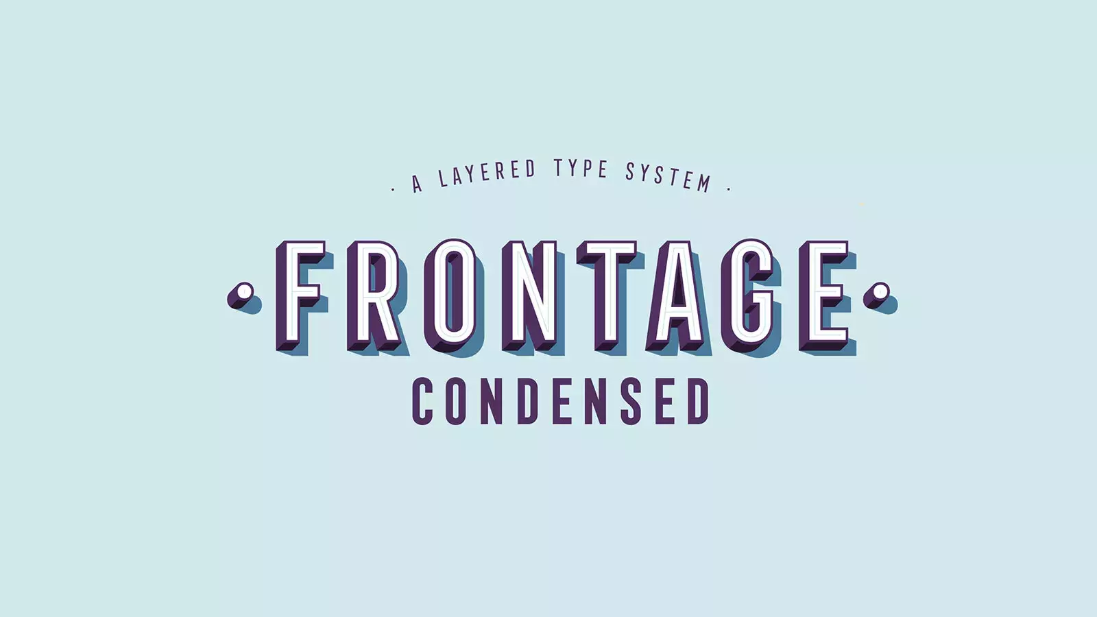 Frontage Condensed Typeface