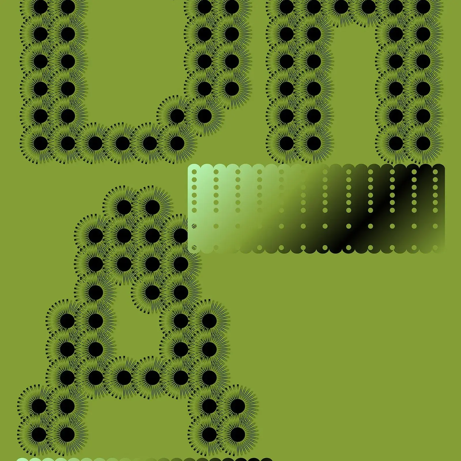 Eleanor Yang Synthetic Nature generative typography interactive installation