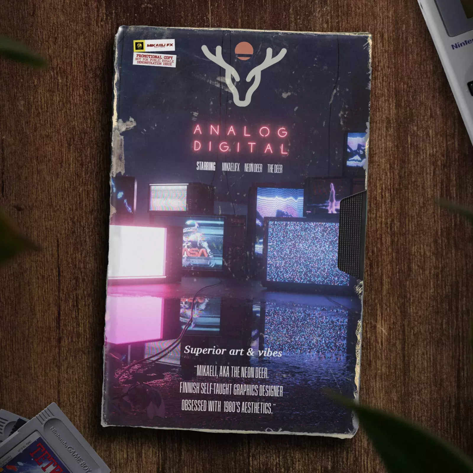 About Me - VHS cover design