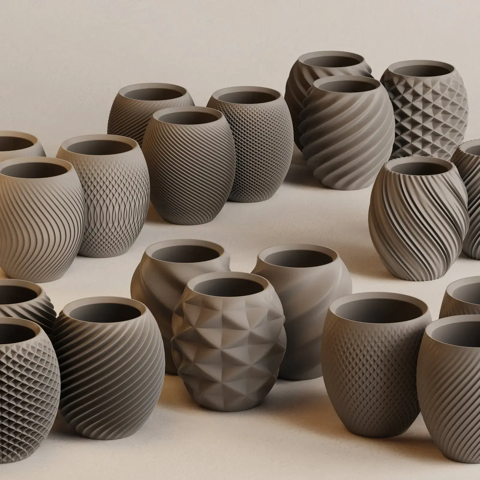 Aya Sfera 3D printed desk organizer collection by Ikigaiform