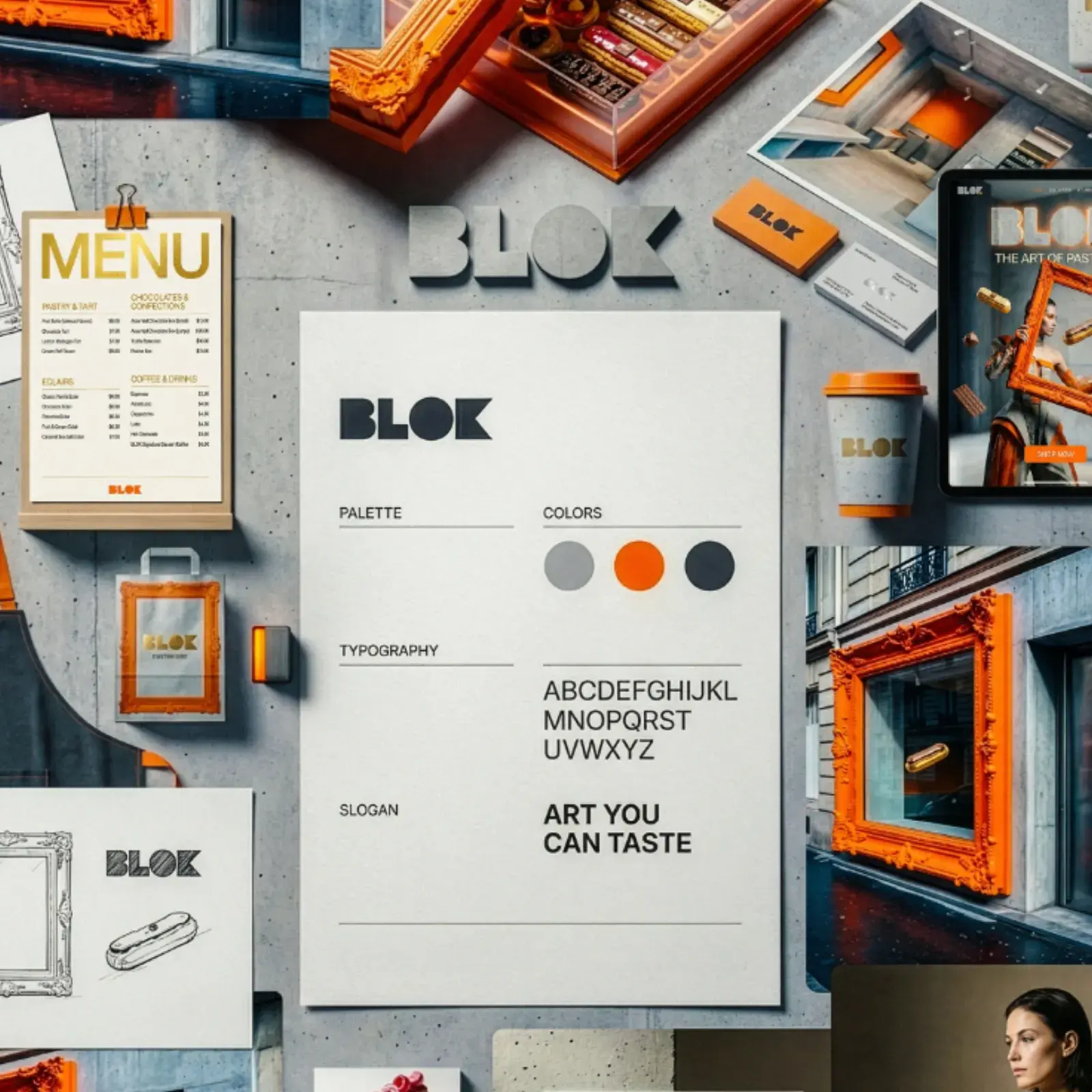 BLOK: Luxury Éclair Branding as Architectural Art