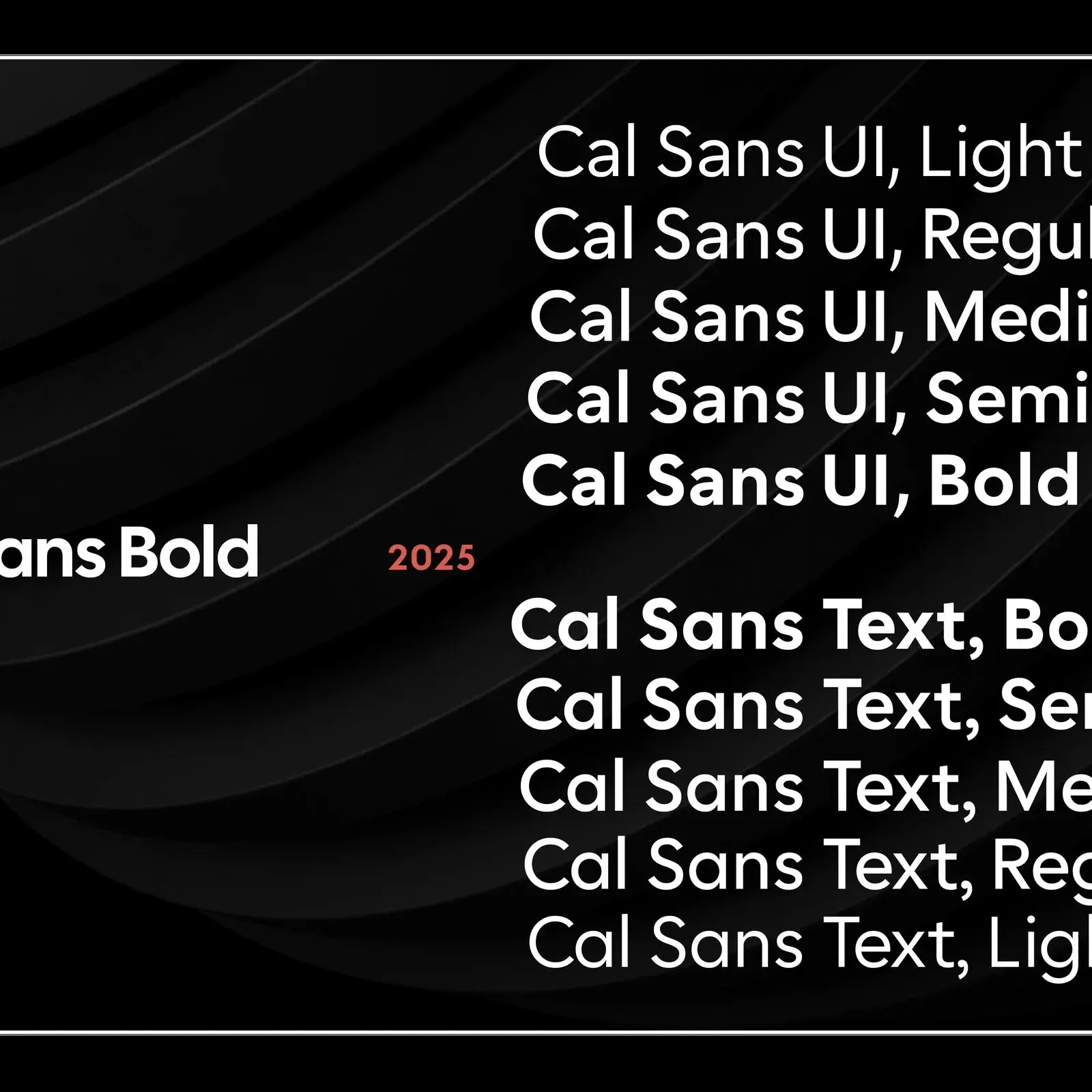 Cal Sans UI free font variable typeface by Mark Davis for Cal.com