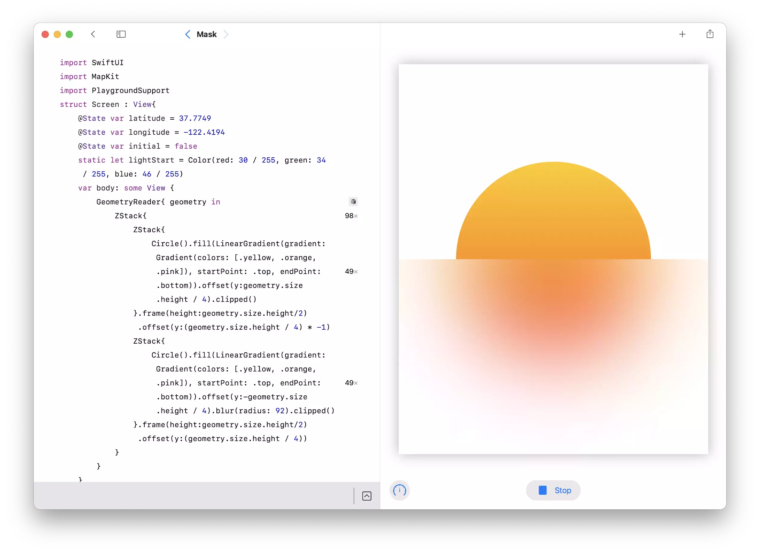 Faking Background Blur on WatchOS with SwiftUI
