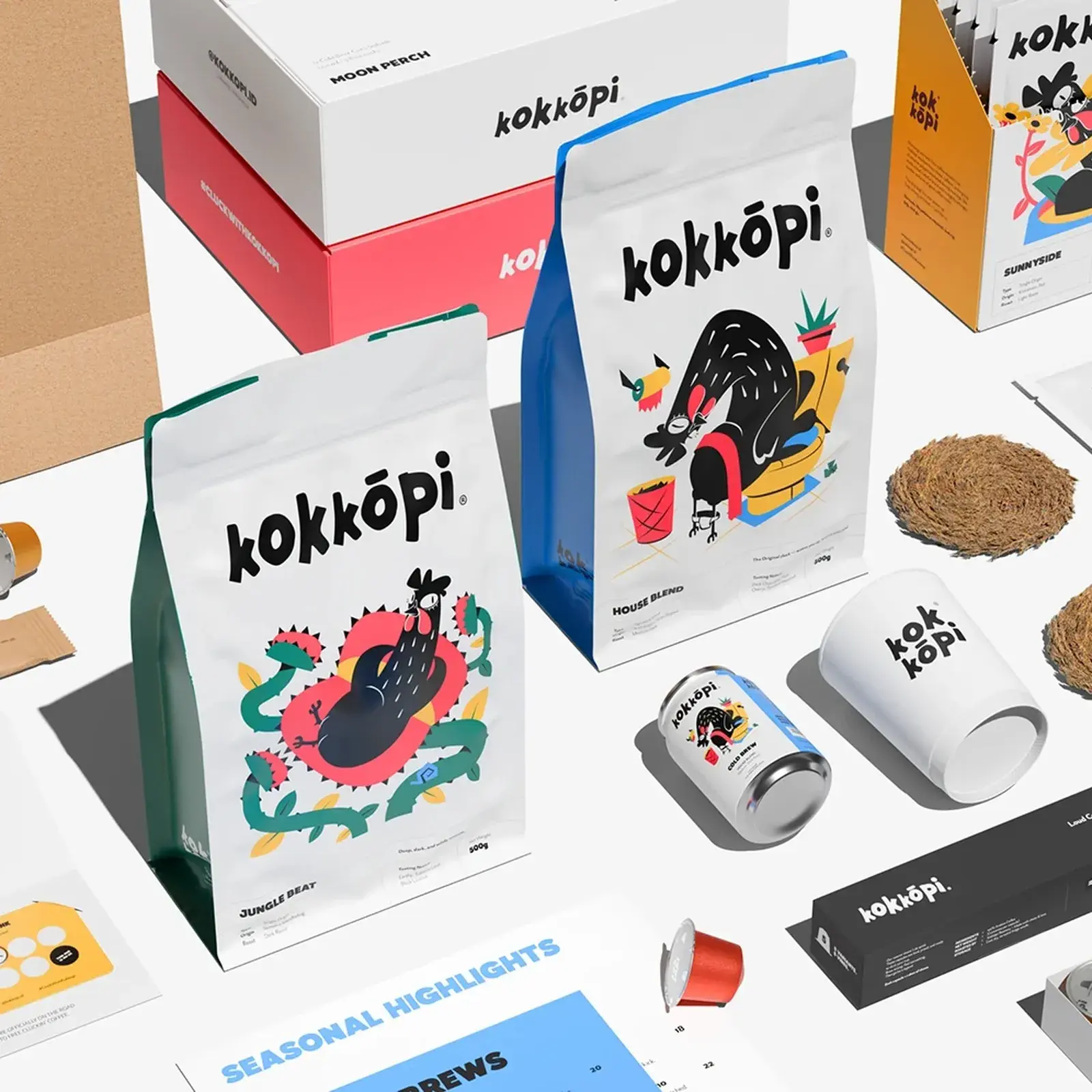 coffee branding identity by Impro Studio for Kokkōpi