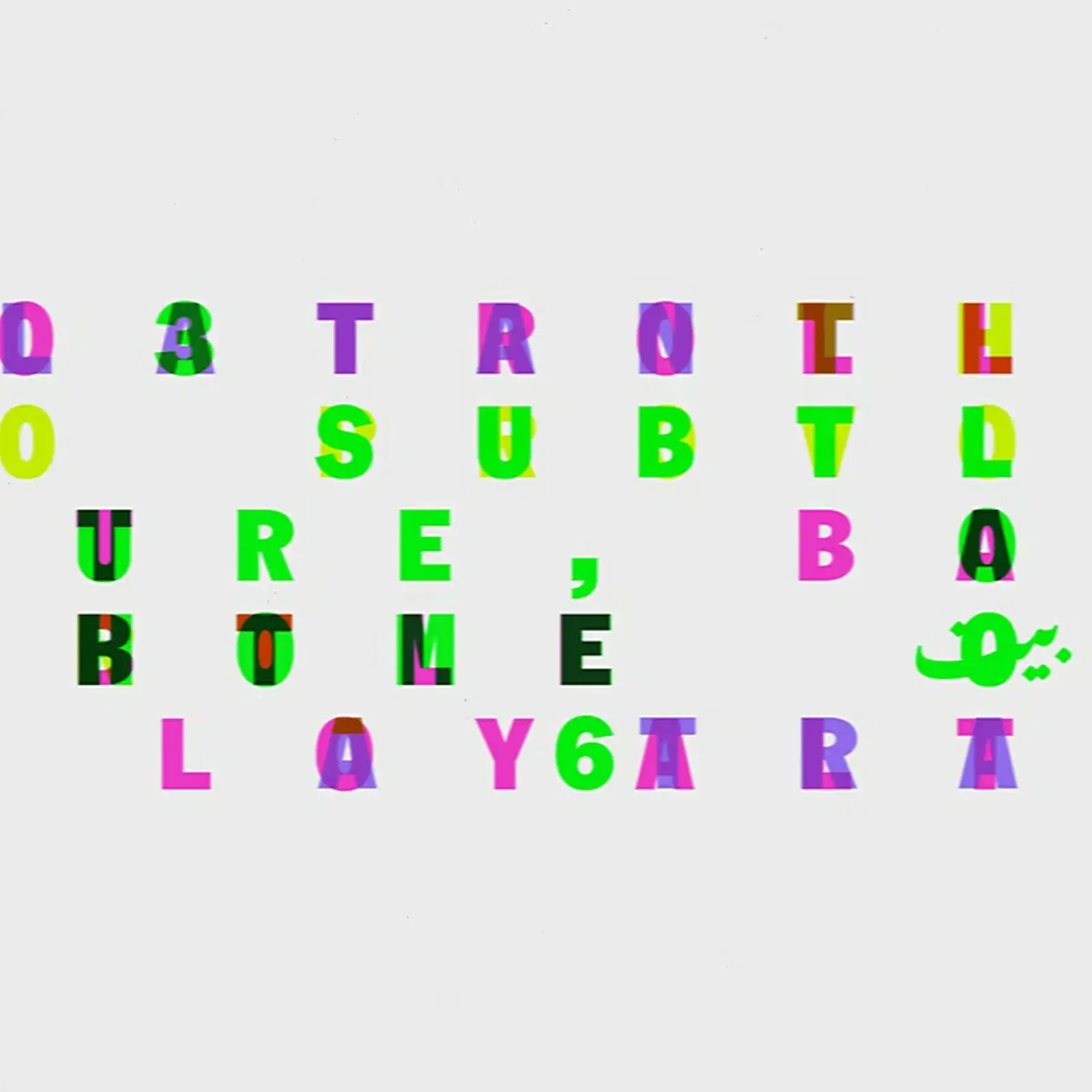 Pentagram Bait title sequence typography by Luke Powell and Jody Hudson-Powell