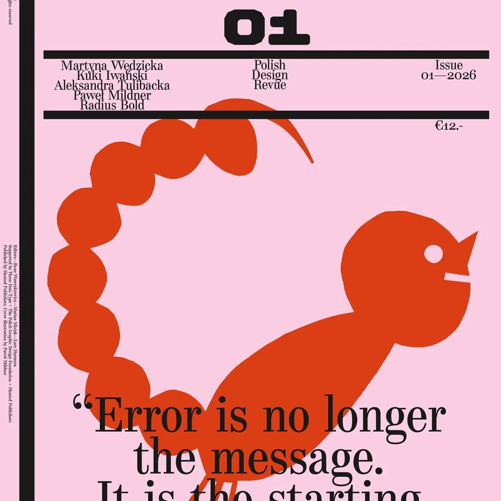 Polish design revue PLOP #01 cover by Slanted Publishers