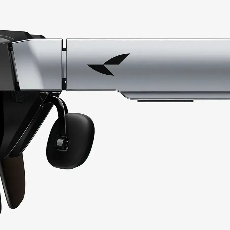 RayNeo brand identity geometric bird-in-flight logomark by Han Gao