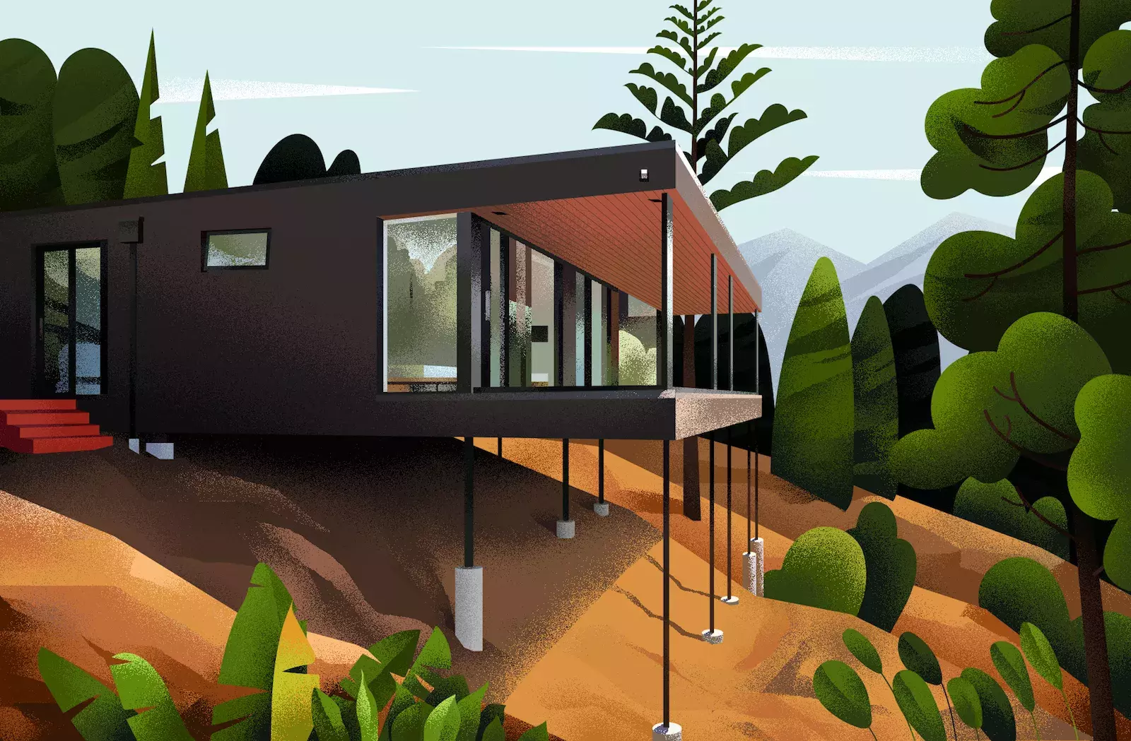 Home is a Colorful Set of Illustrations by Muhammed Sajid