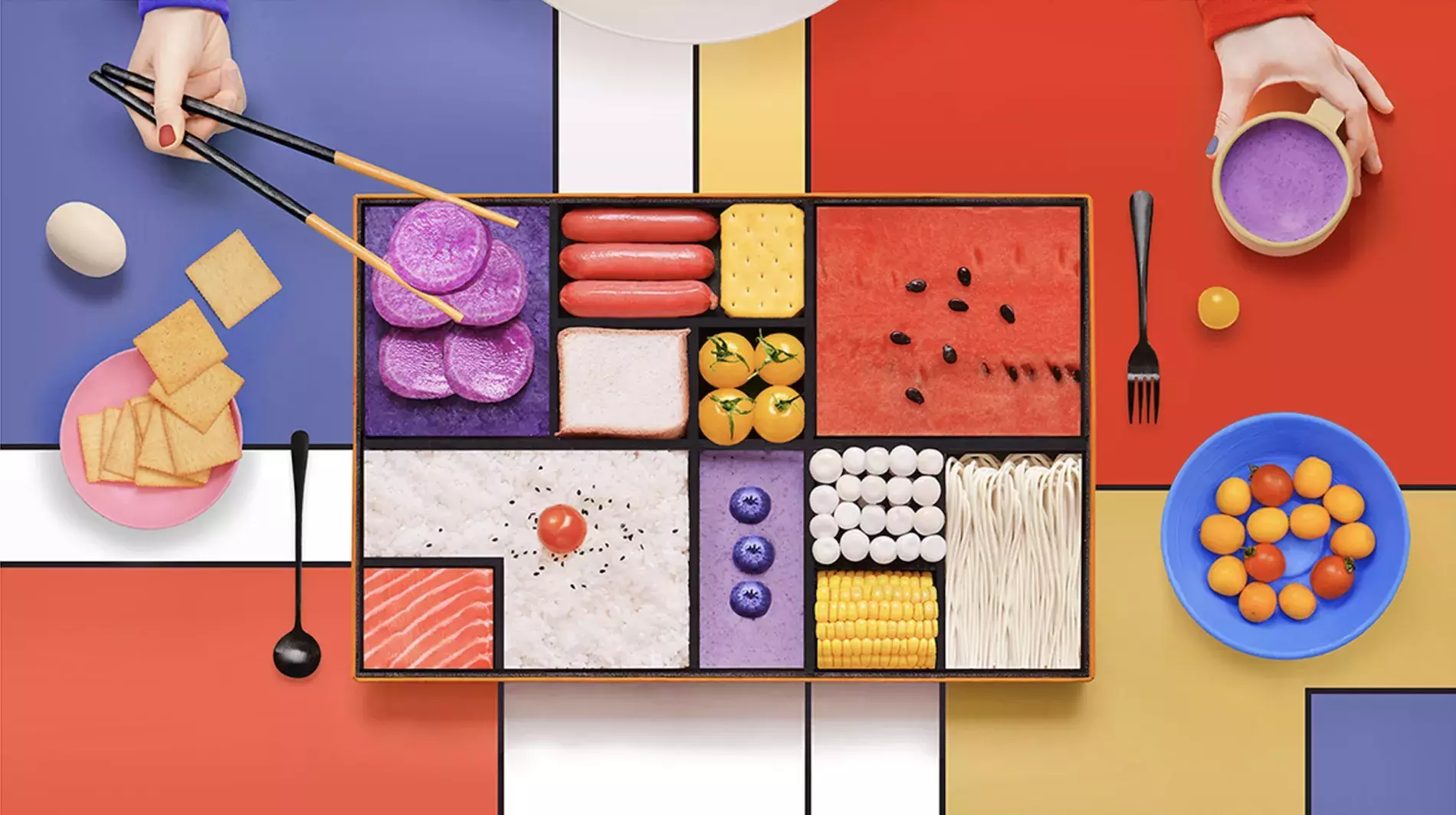 Amazing Mondrian Inspired Bento Box