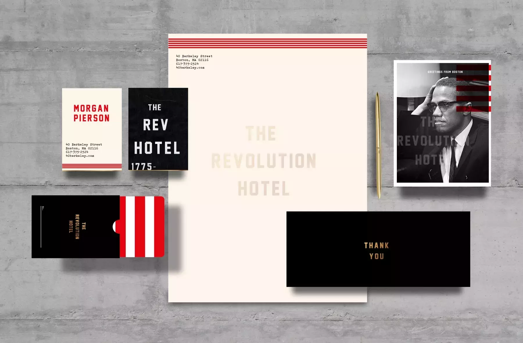Fantastic & Experimental Brand Identity for The Revolution Hotel