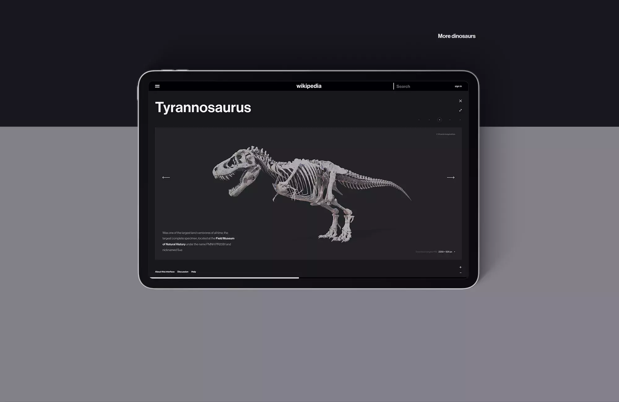 Minimalist Mobile and Desktop Web Design Concept for Wikipedia