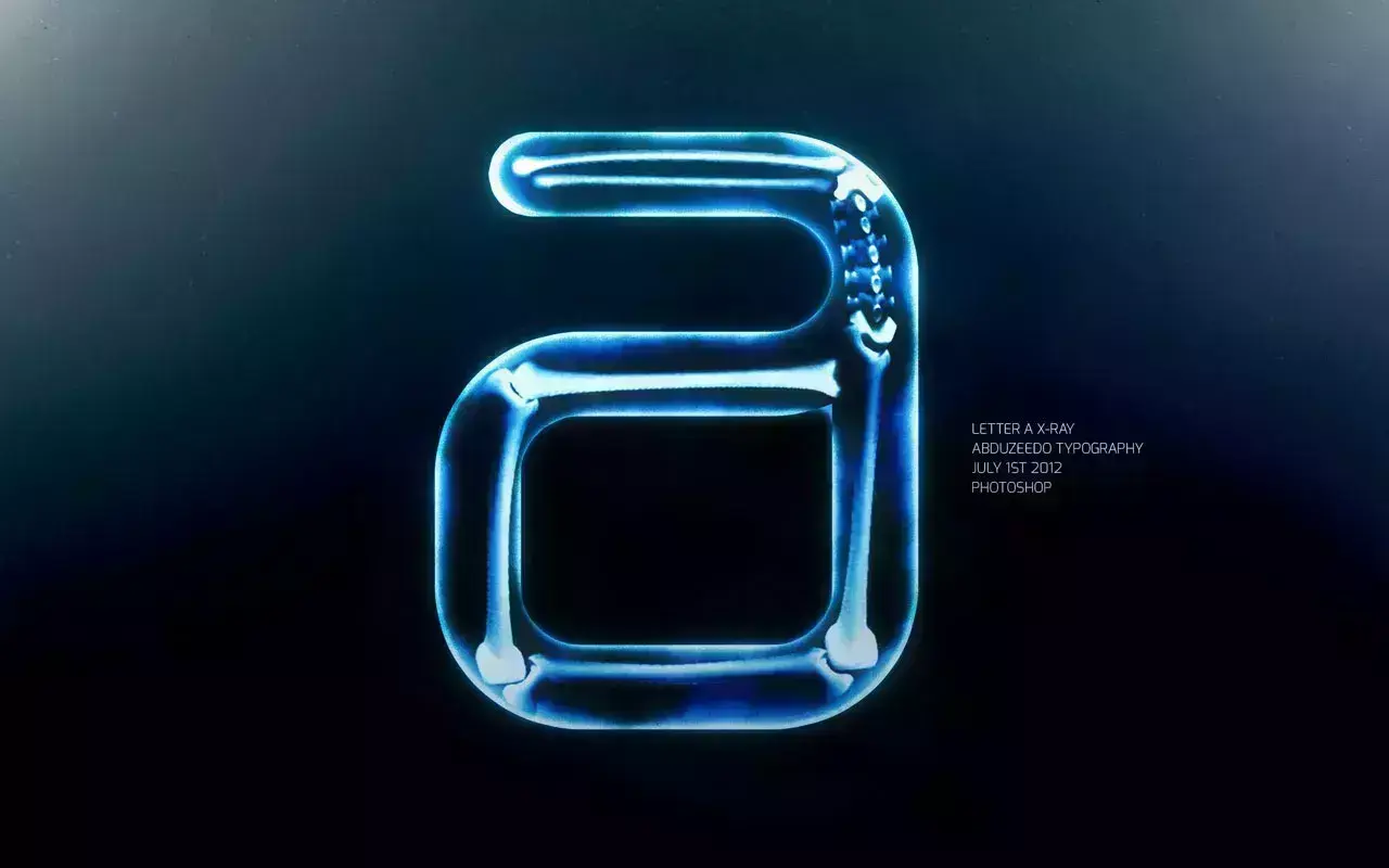 Easy X-Ray Typography in Photoshop