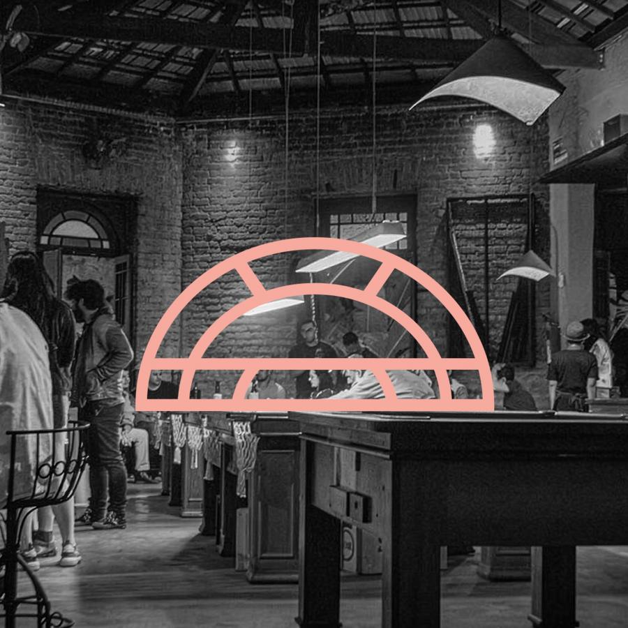 bar branding identity Pavilhão Rio de Janeiro Art Déco logo by Gabriel Soulza