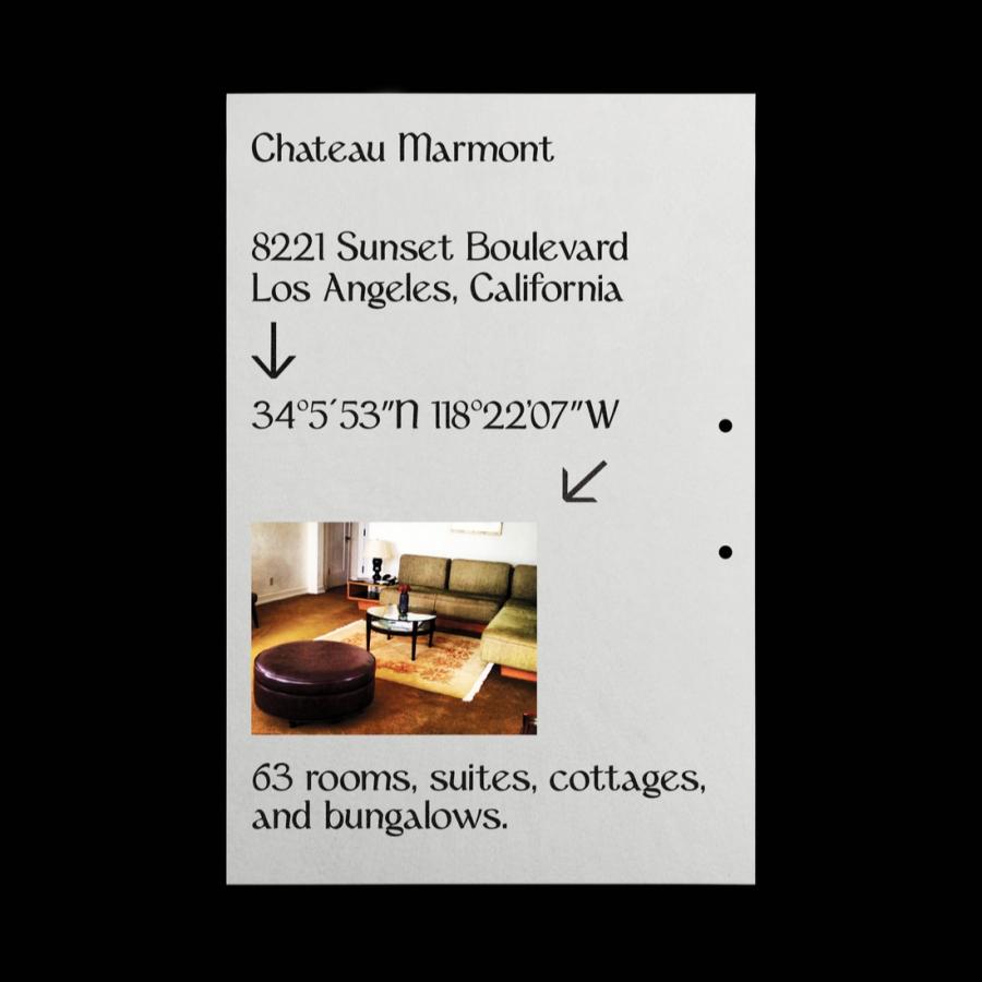 A Font Inspired by Chateau Marmont