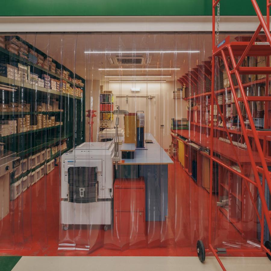 Gabriella Marcella risograph studio interior at Risotto Print Glasgow