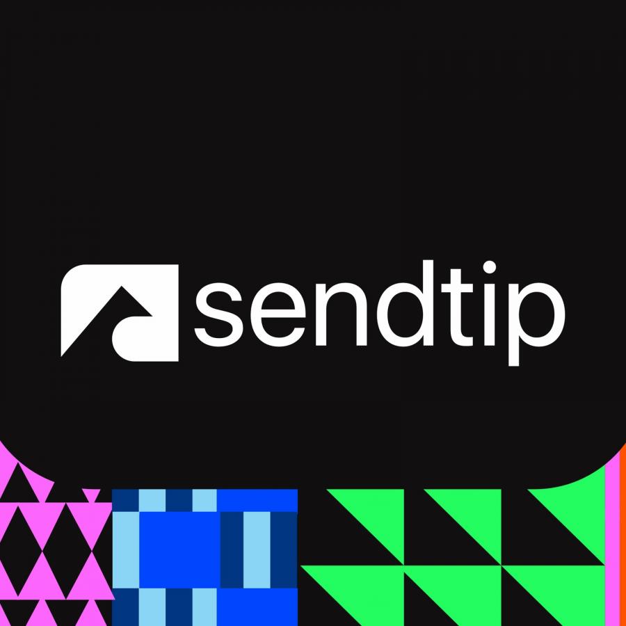 Sendtip branding identity logomark and cover design by Segun Bamidele