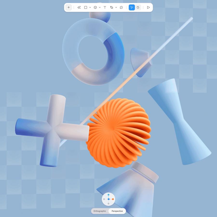 Spline Design 3D Shape effect in Hana browser-based design tool