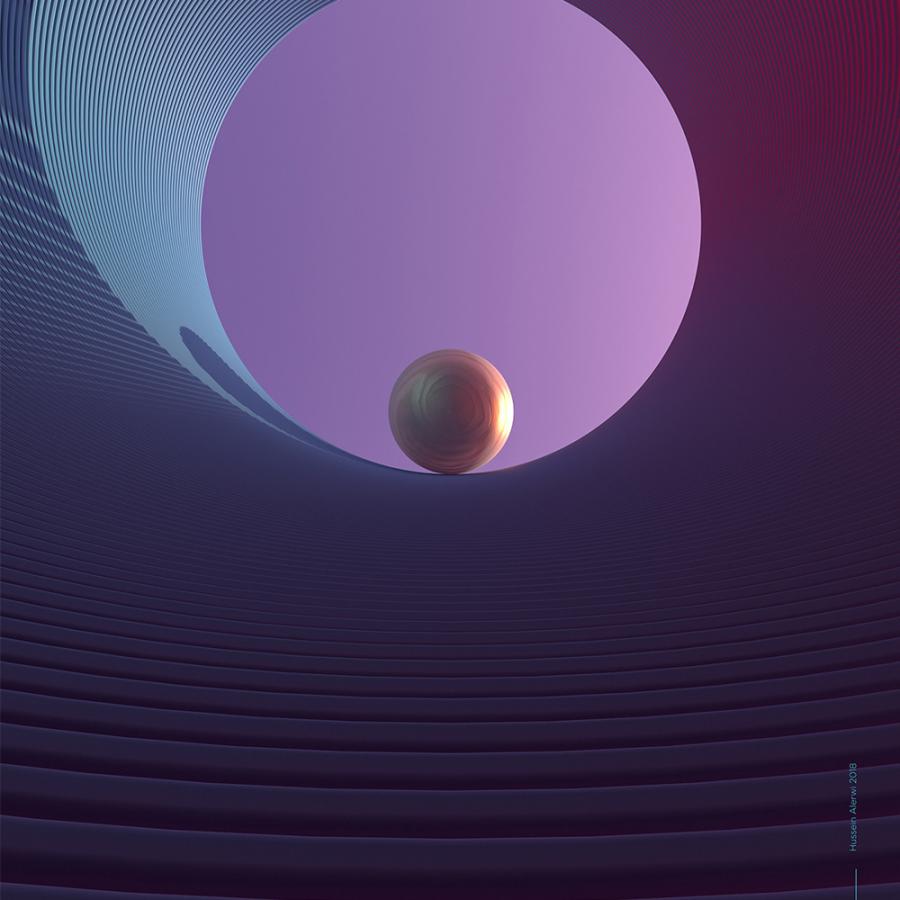 Abstract Poster Design for 5 Drivers for Success