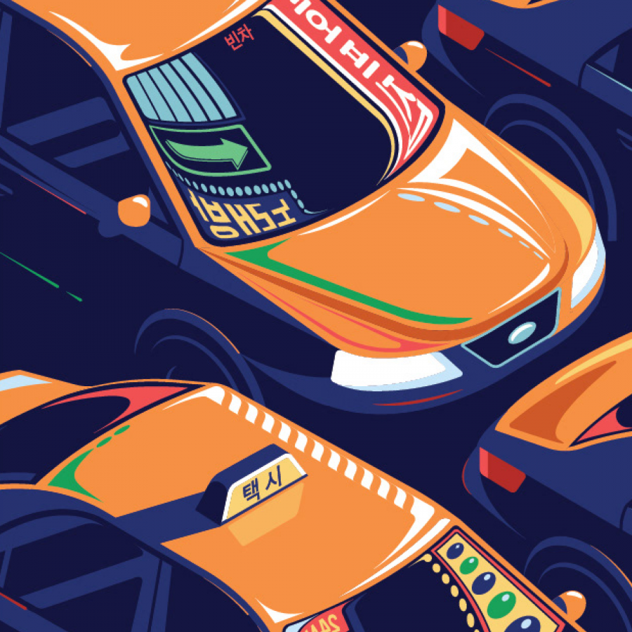 Night in Seoul Illustration Series